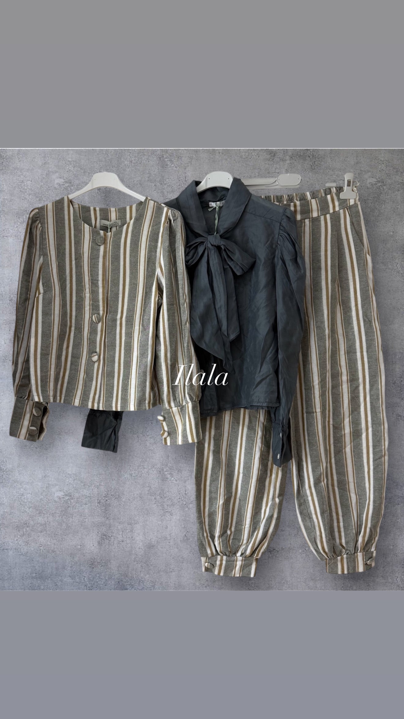 Chaqueta Raya Ancha Bicolor