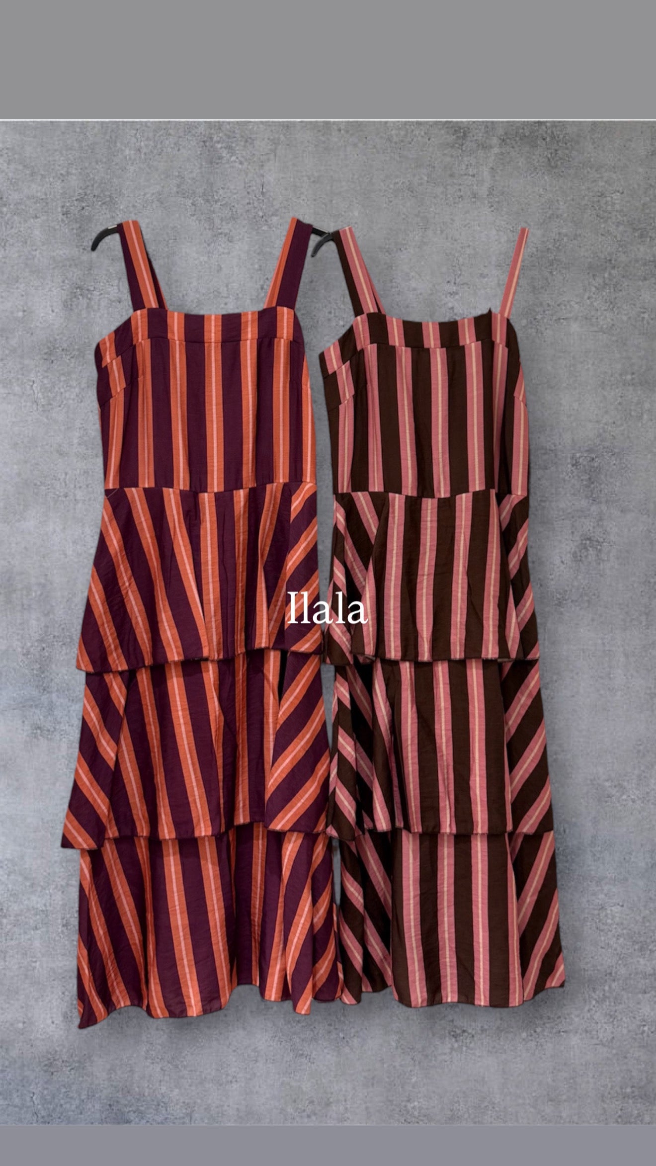 Vestido Rayas Tres volantes