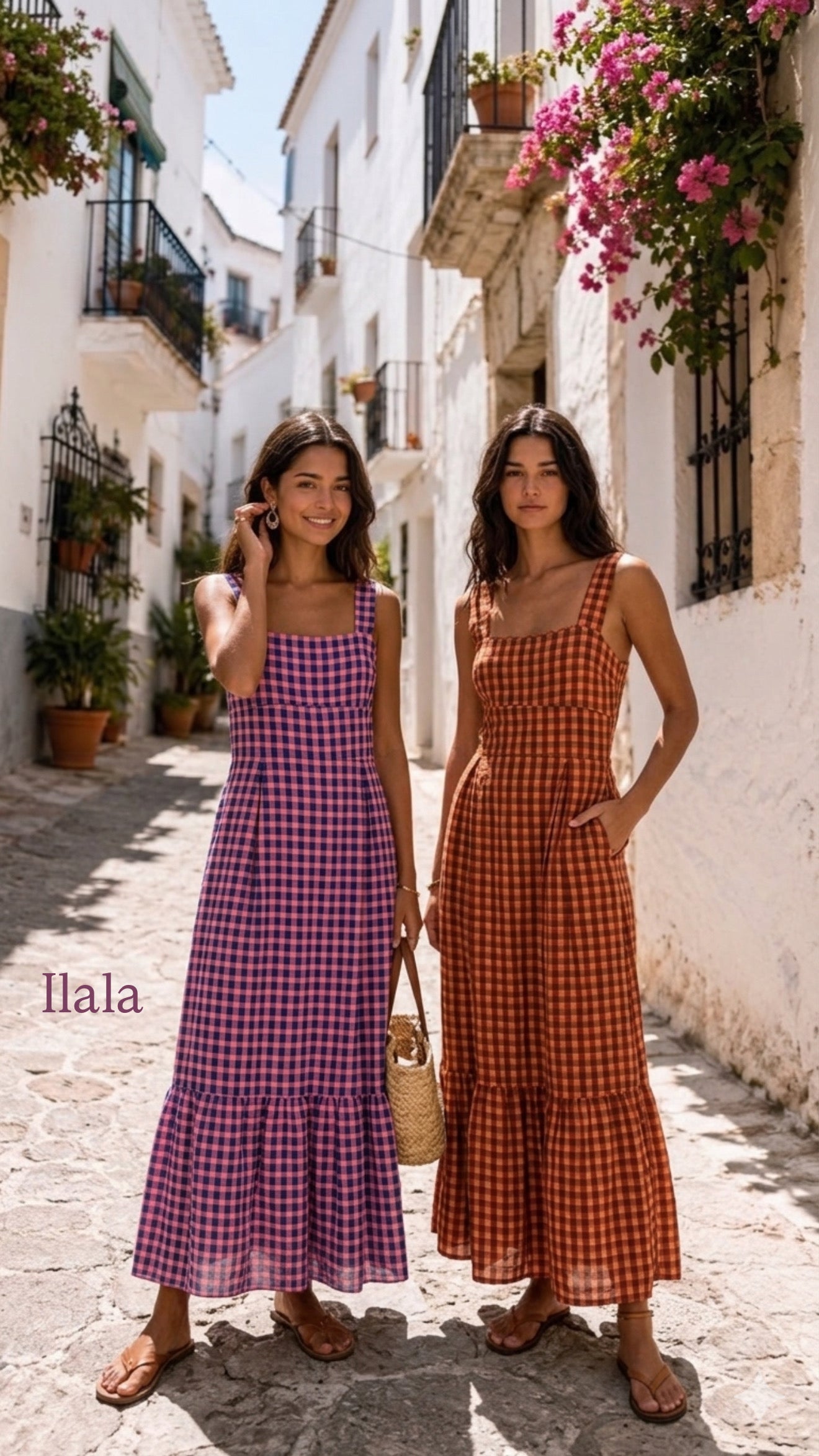 Vestido Vichy Tiras