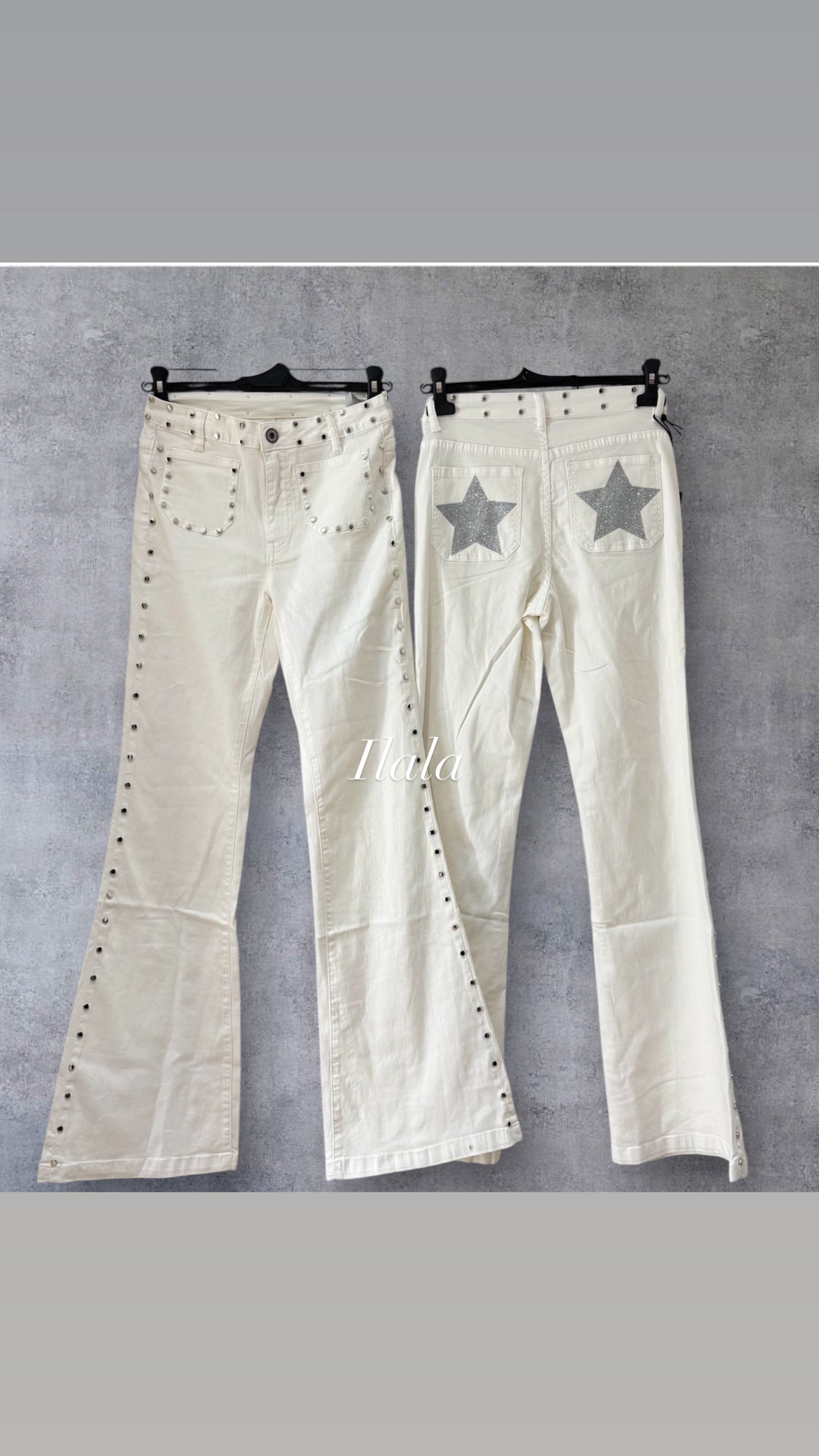 Pantalón Vaquero Estrella tachas