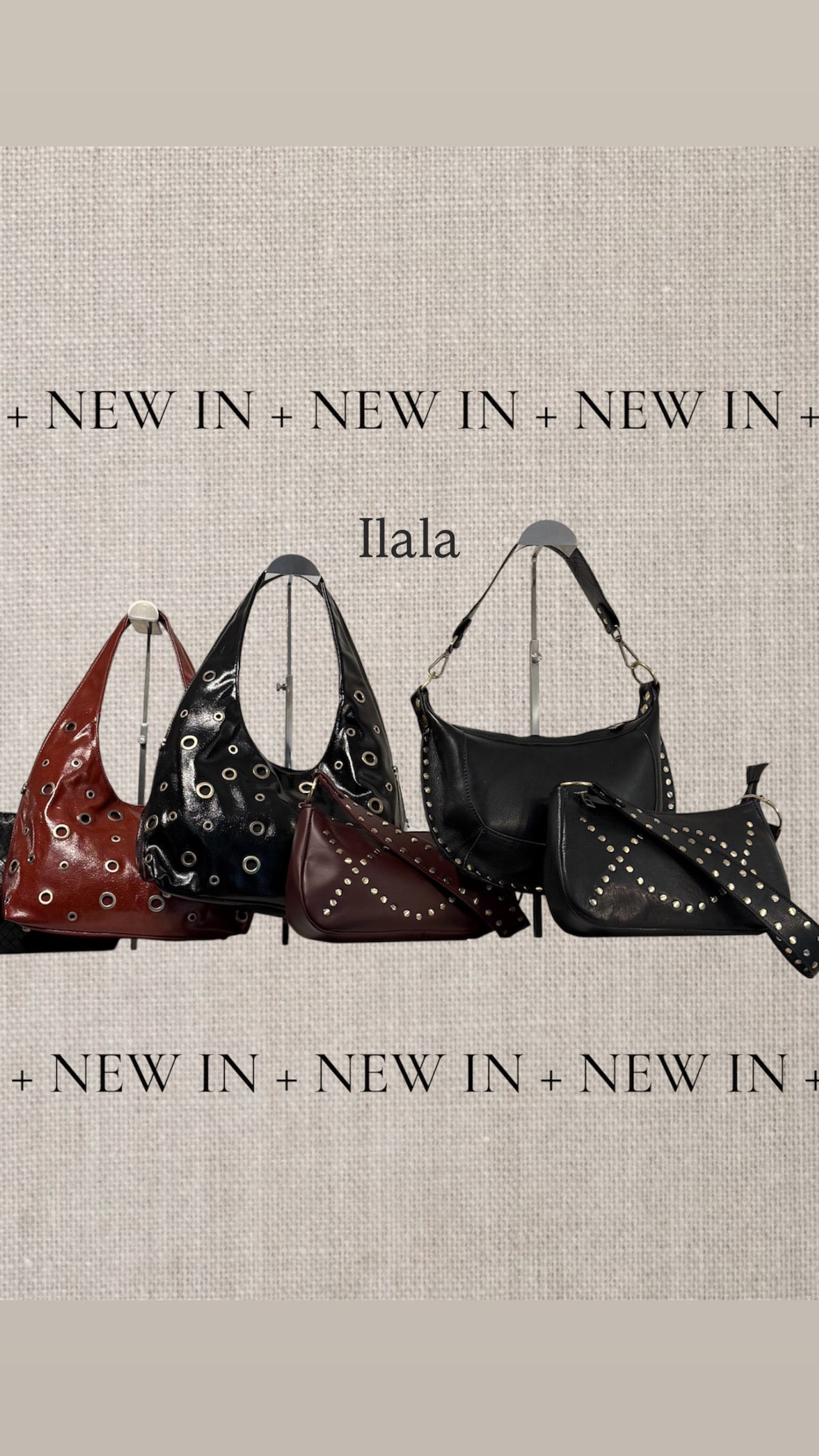 Bolso tacha asa piel