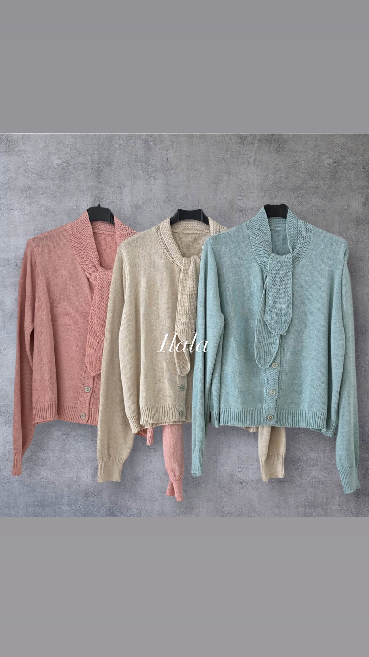 Chaqueta de hilo lazada