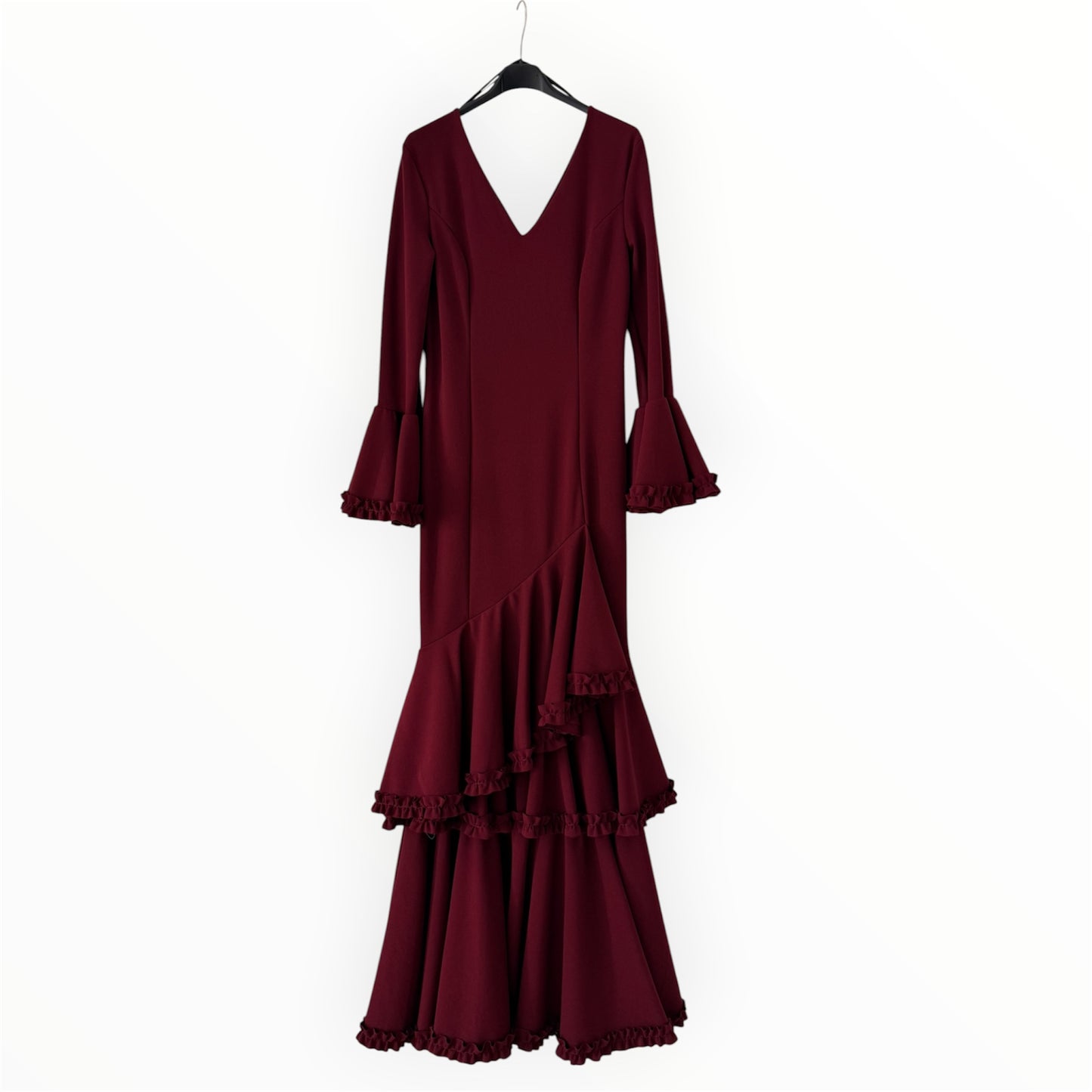 Vestido flamenco com bico fino