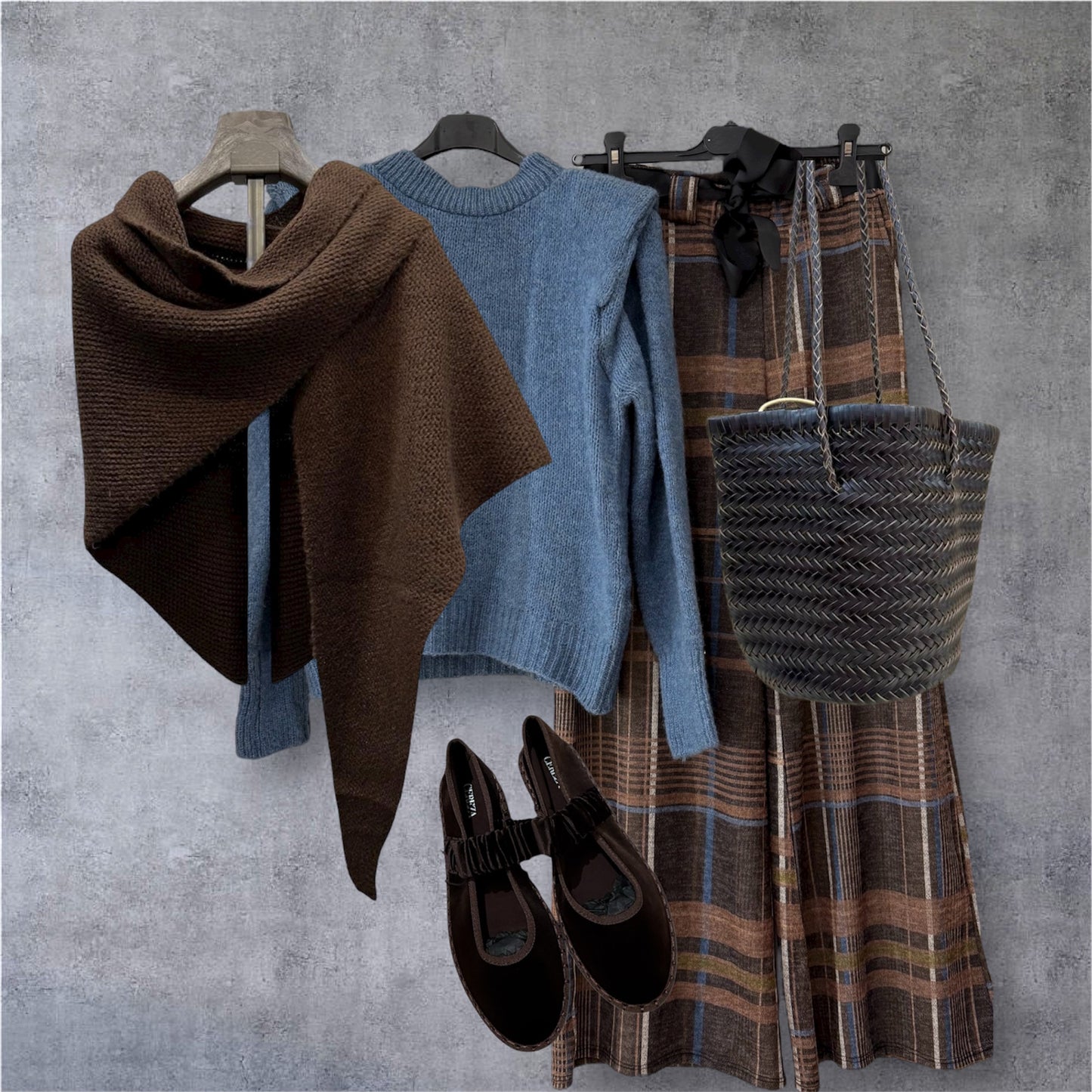 Pantalón cuadros lazada