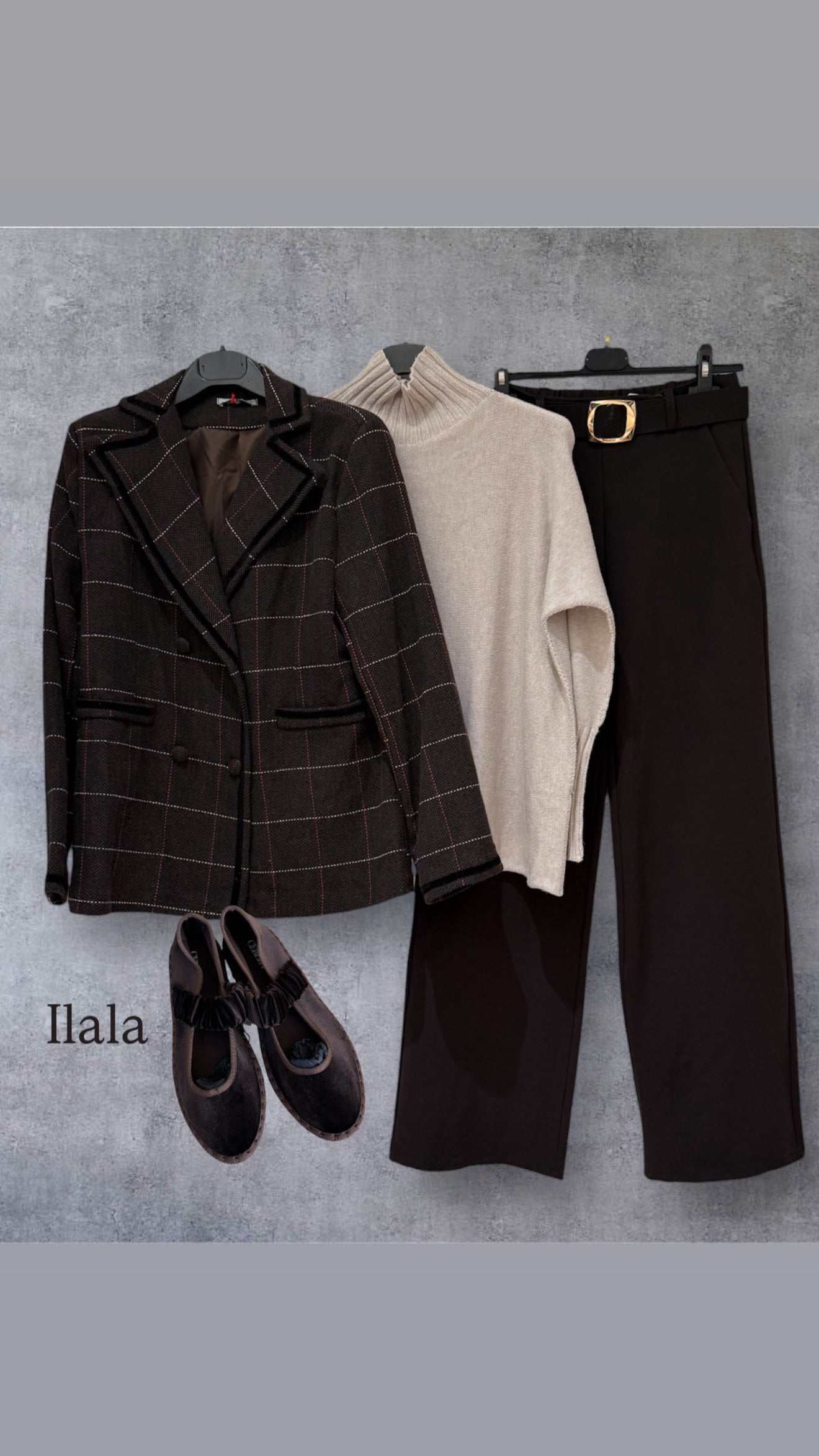 Chaqueta Cuadros Solapa