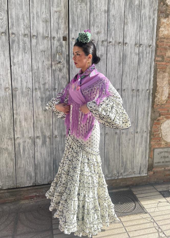 Traje flamenca topito Tela