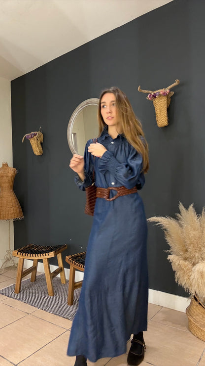 Falda vaquera fluida