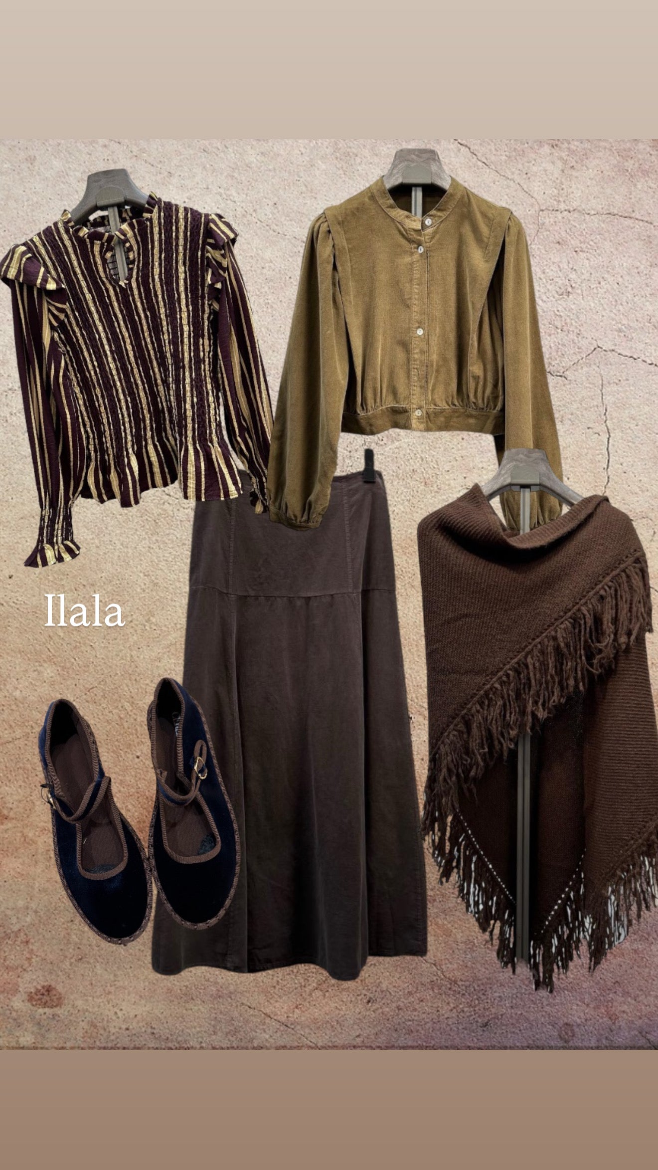 Saia de micro bombazine