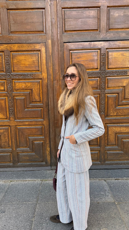 Chaqueta Larga mil Rayas