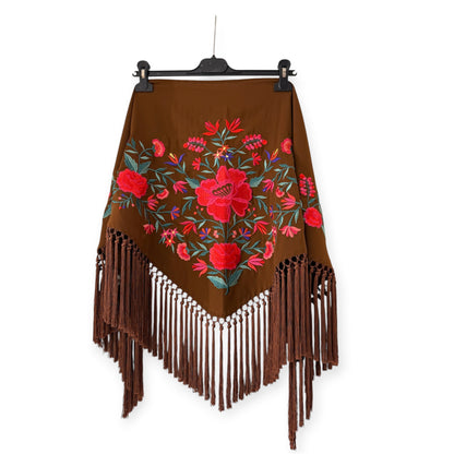 Mantón bordado Flamenca