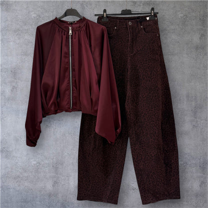 Pantalón Barrel Print