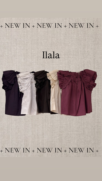Blusa doble volante lazo