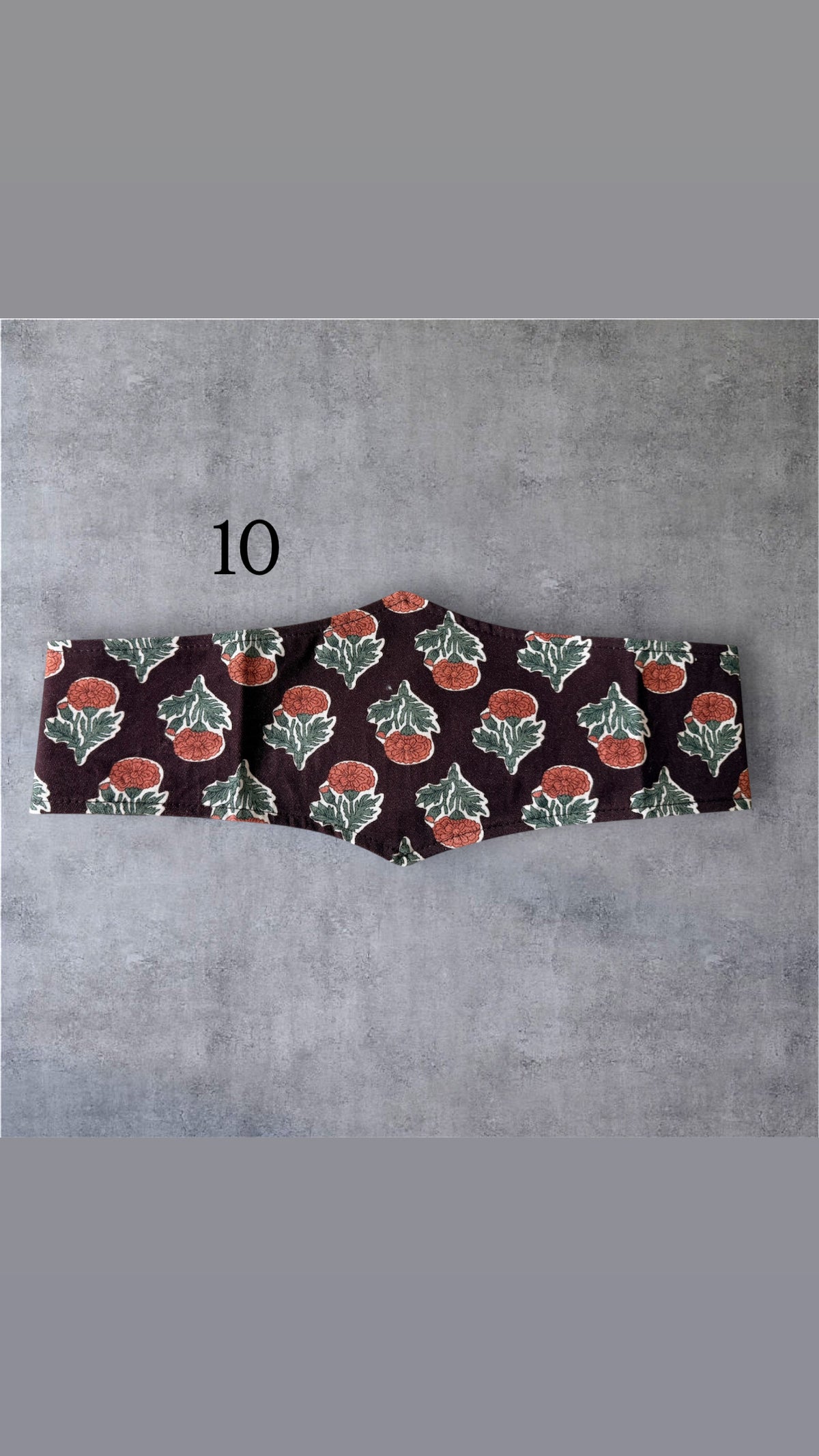 Fajín estampado doble pico Flores