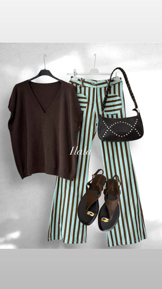 Bolso tacha asa piel