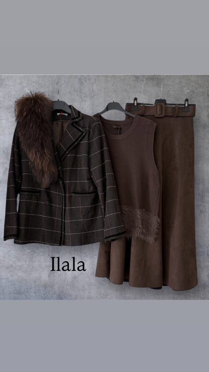 Chaqueta Cuadros Solapa