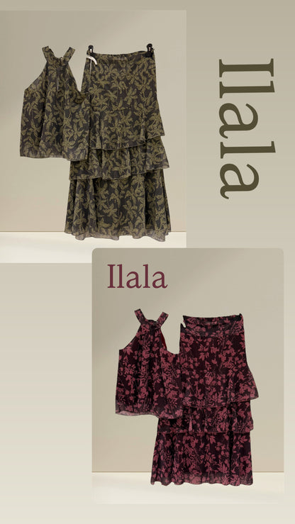 Conjunto Ramas de top y falda