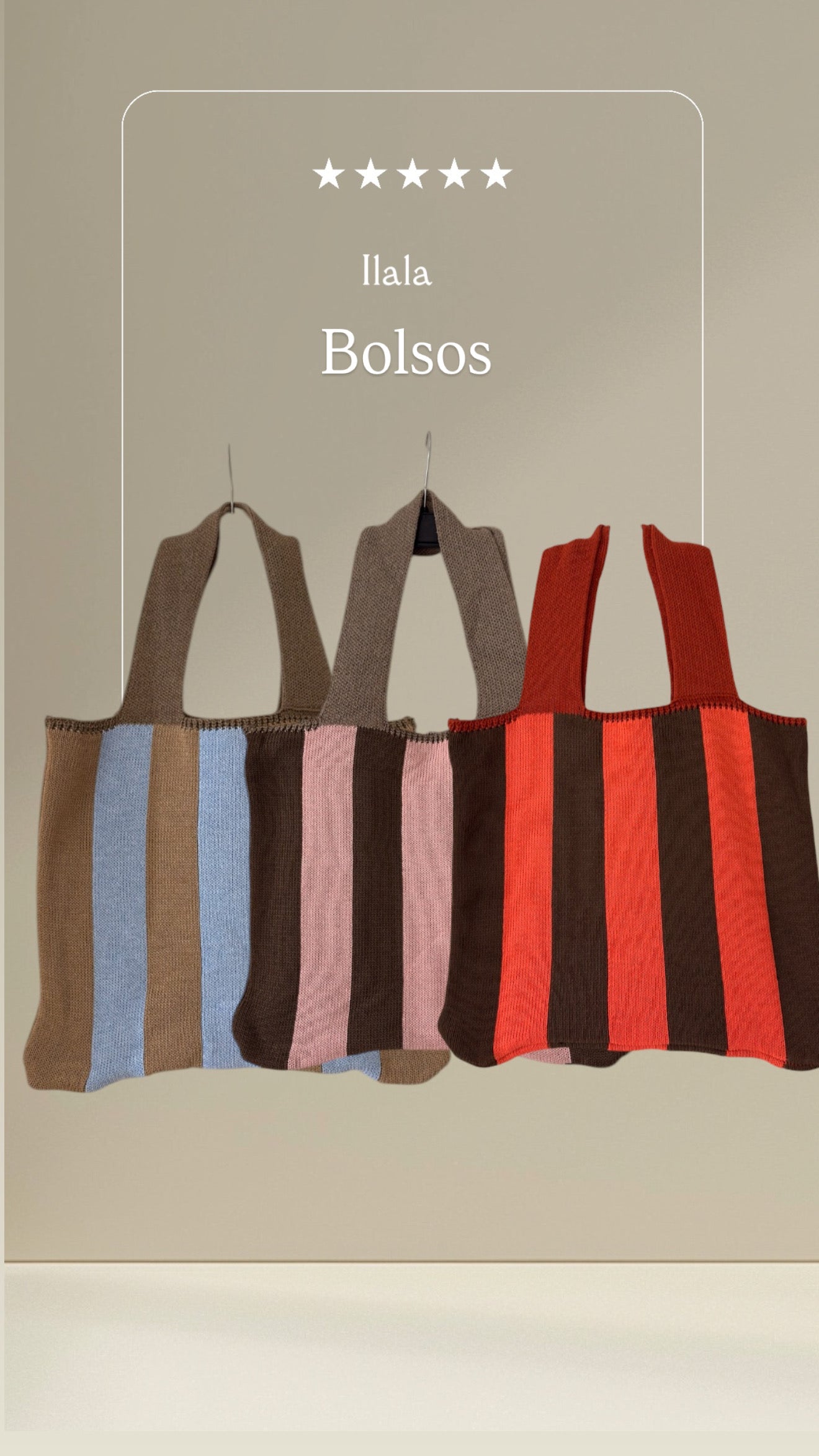 Bolsos de hilo Rayas