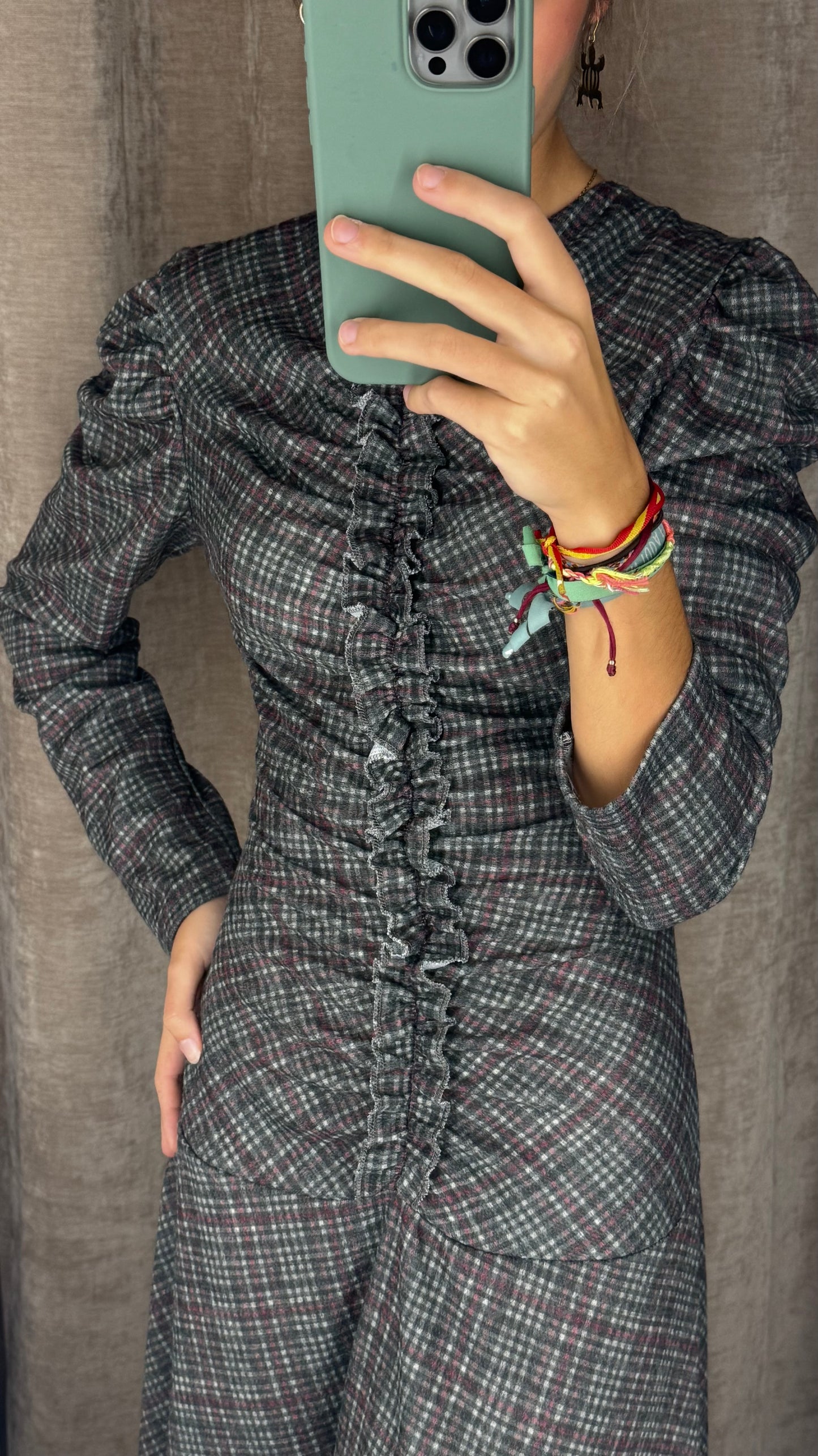 Vestido Vichy Escocés