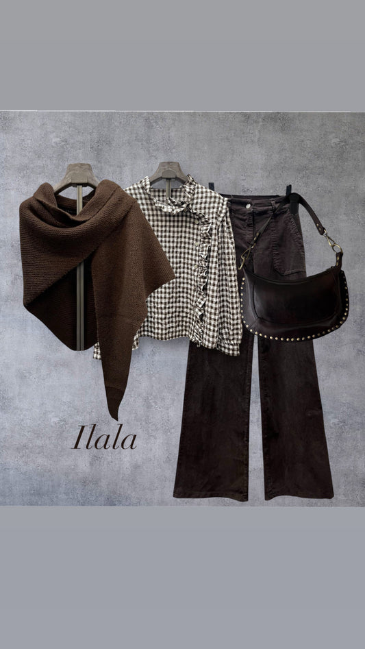 Blusa Vichy con cierre lateral