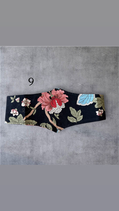 Fajín estampado doble pico Flores