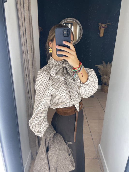 Blusa Lazada Cuadros