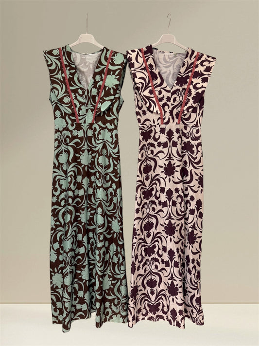 Vestido Flores remate puntilla
