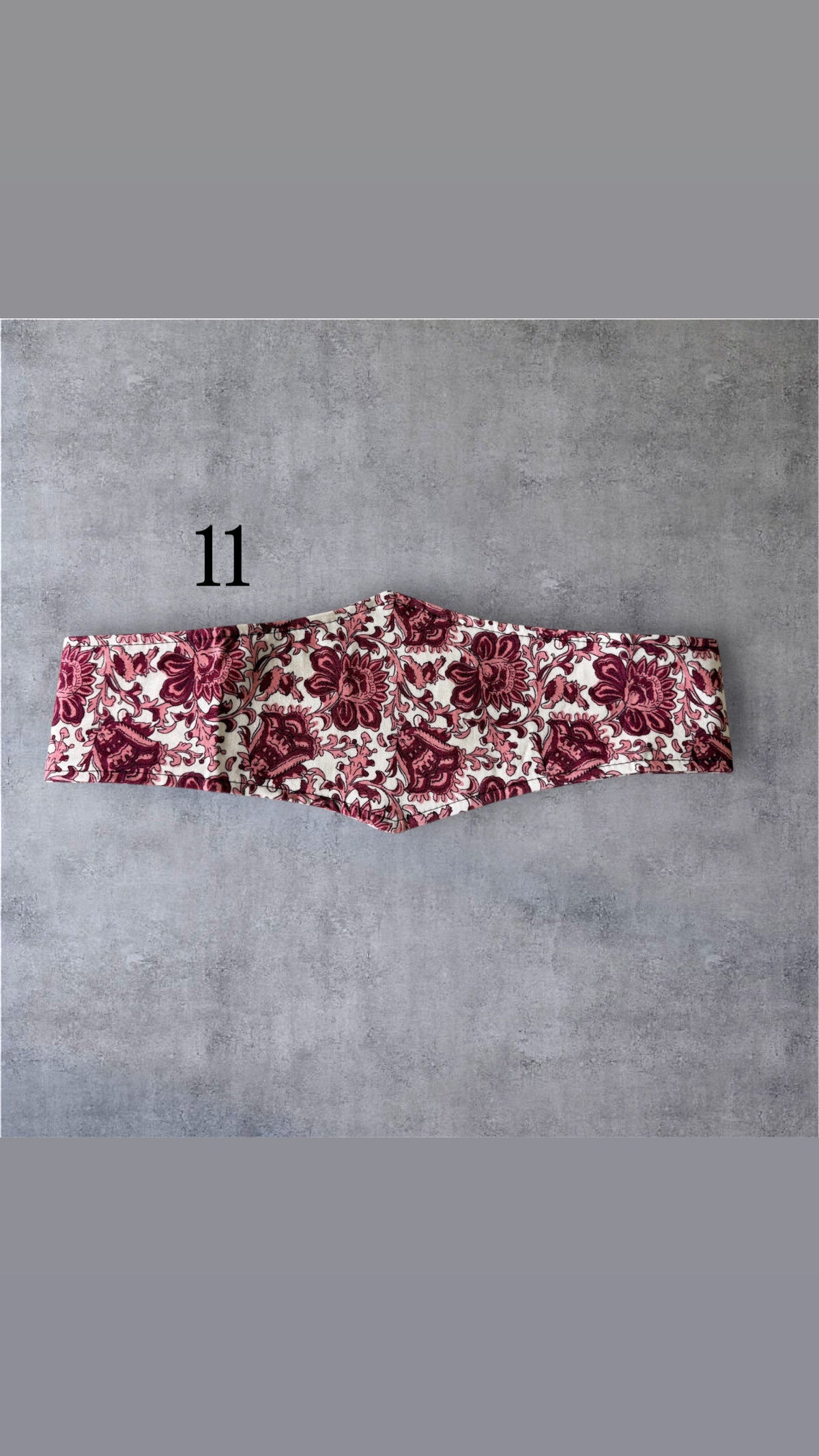 Fajín estampado doble pico Flores