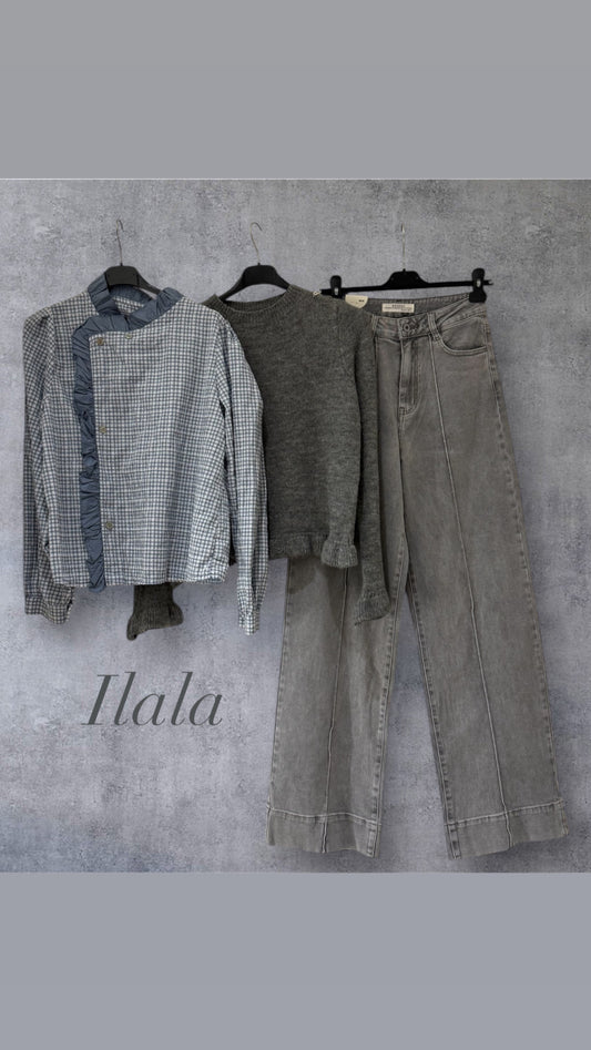 Blusa Vichy Tapa lateral