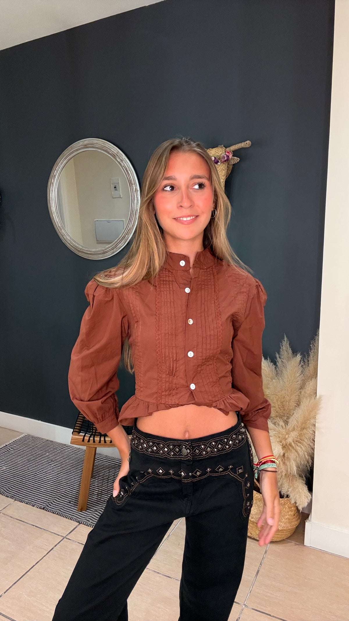 Pantalón Vaquero Bordado