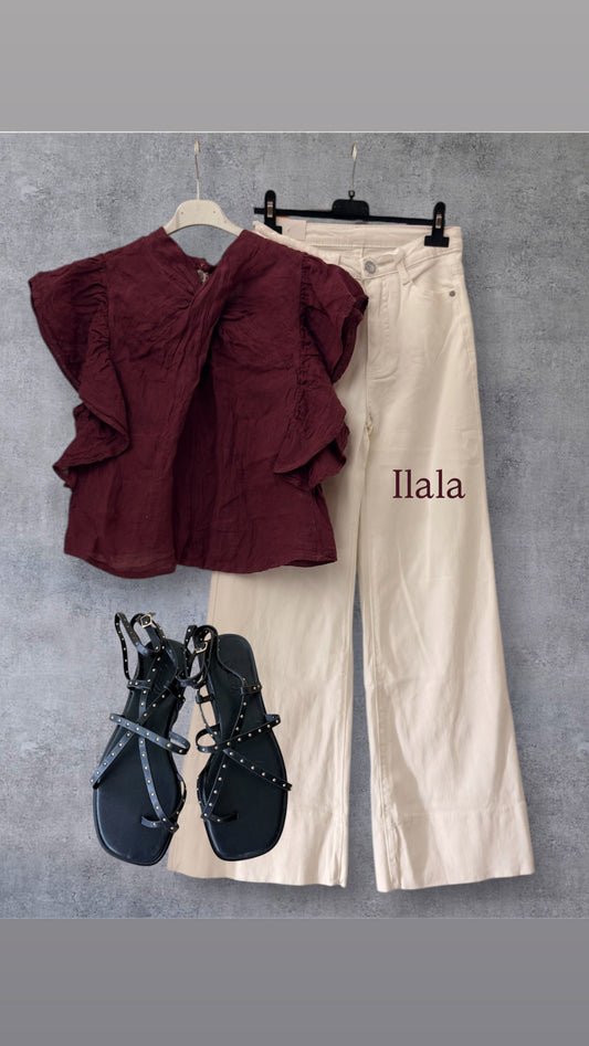 Blusa lino Nudo