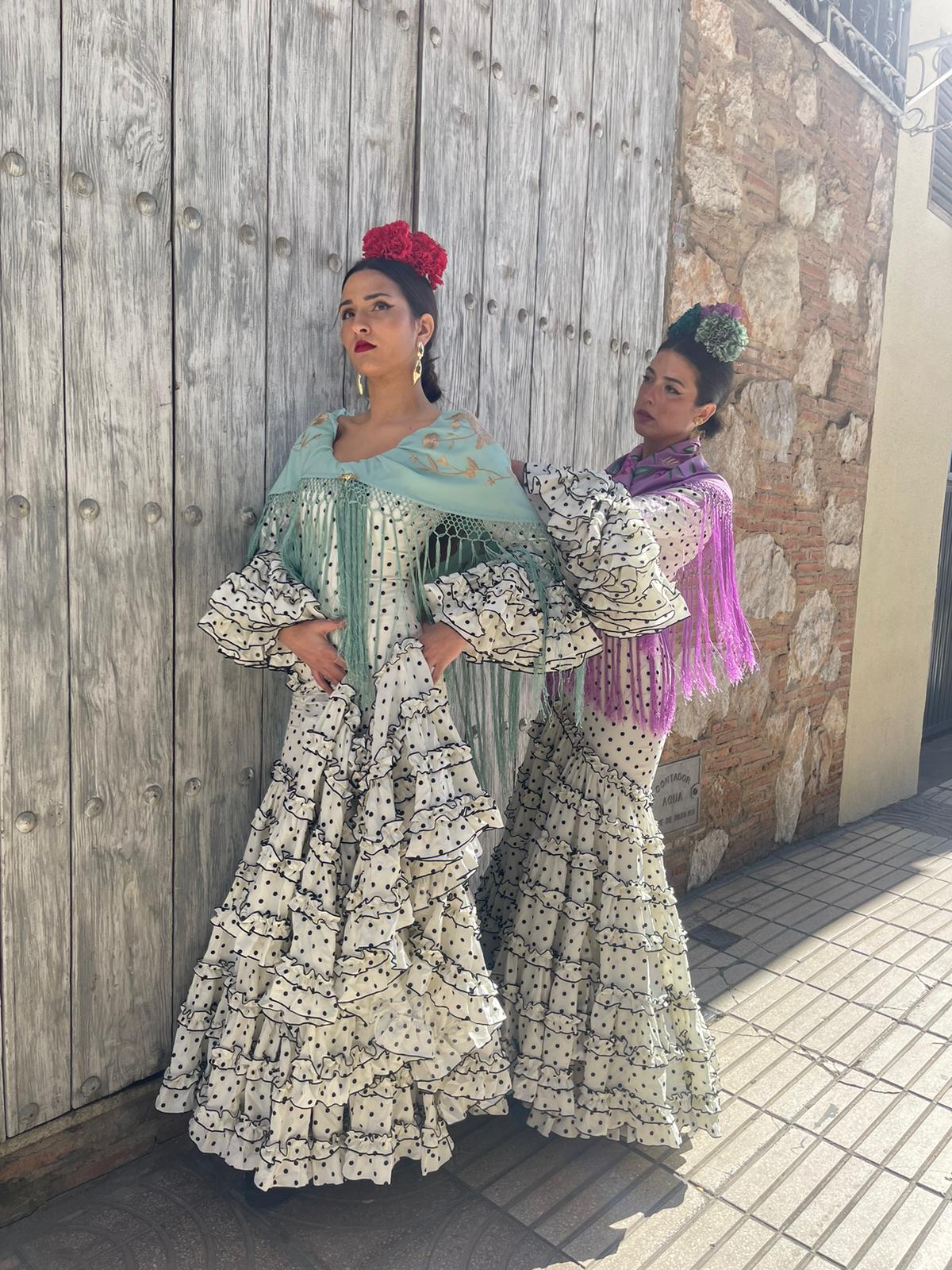 Traje flamenca topito Tela