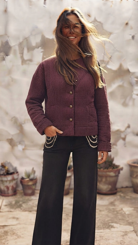 Pantalón Vaquero Tachas Círculo