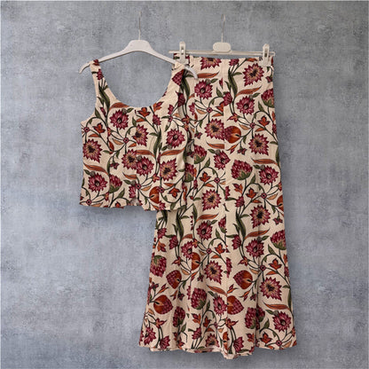 Conjunto Piña top y falda