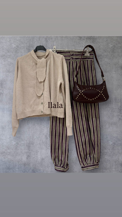 Pantalones Bombacho doble raya