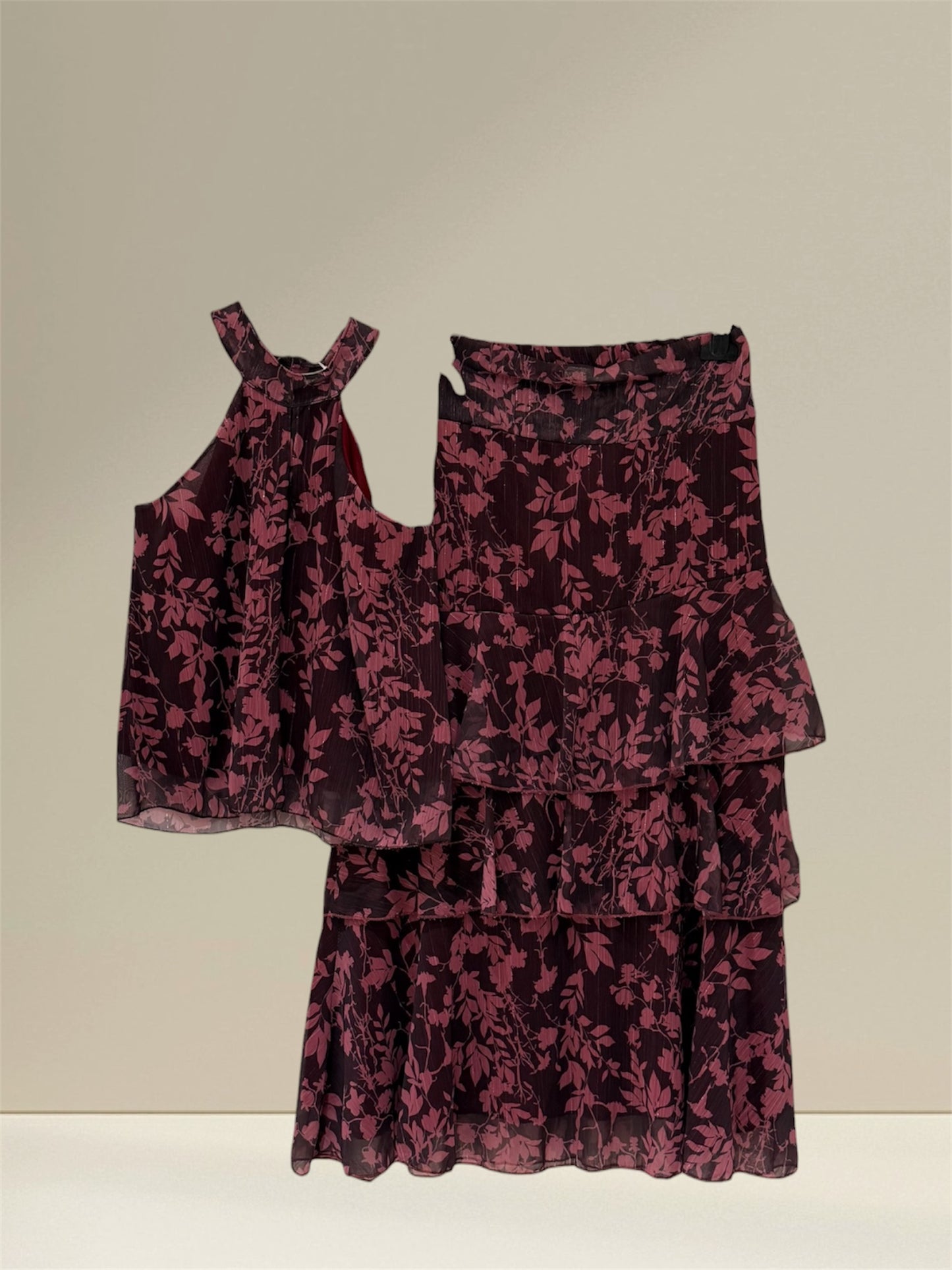 Conjunto Ramas de top y falda