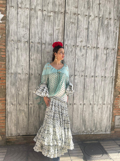 Traje flamenca topito Tela