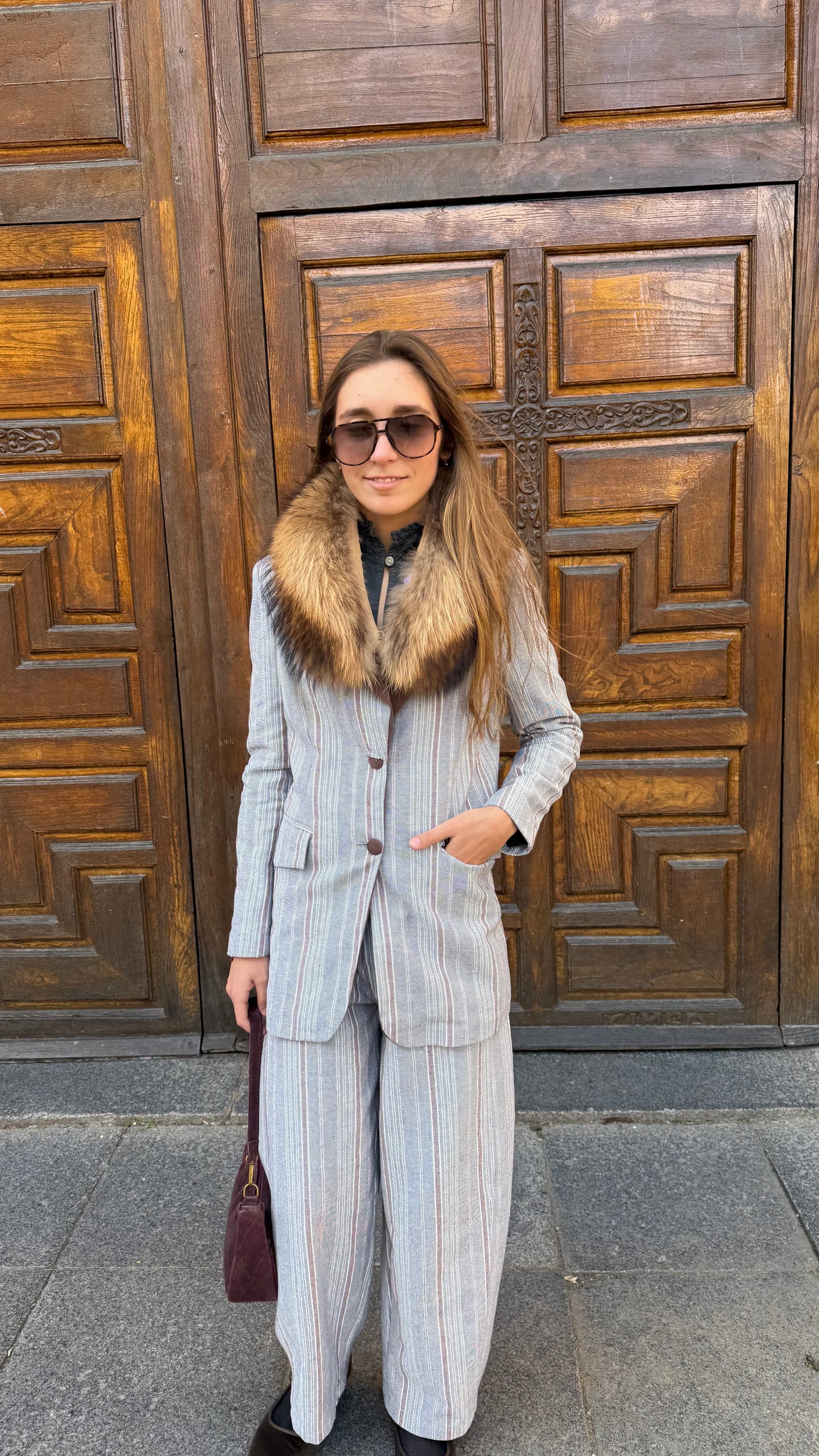 Chaqueta Larga mil Rayas