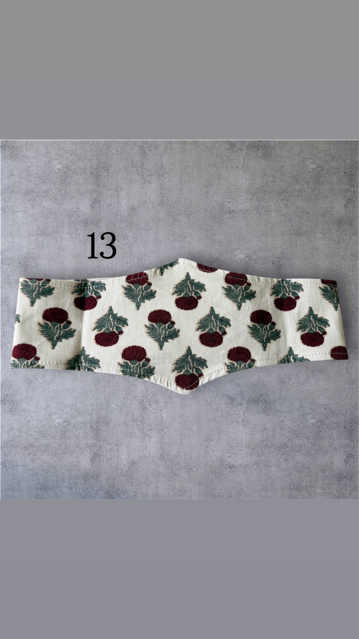 Fajín estampado doble pico Flores
