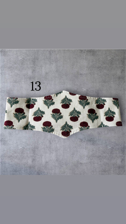 Fajín estampado doble pico Flores