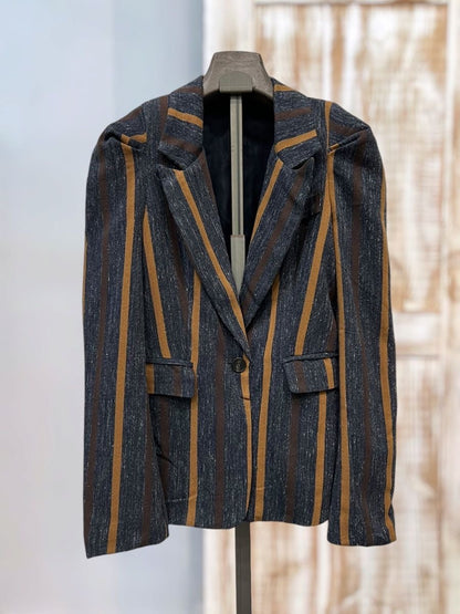 Chaqueta rayada otoño