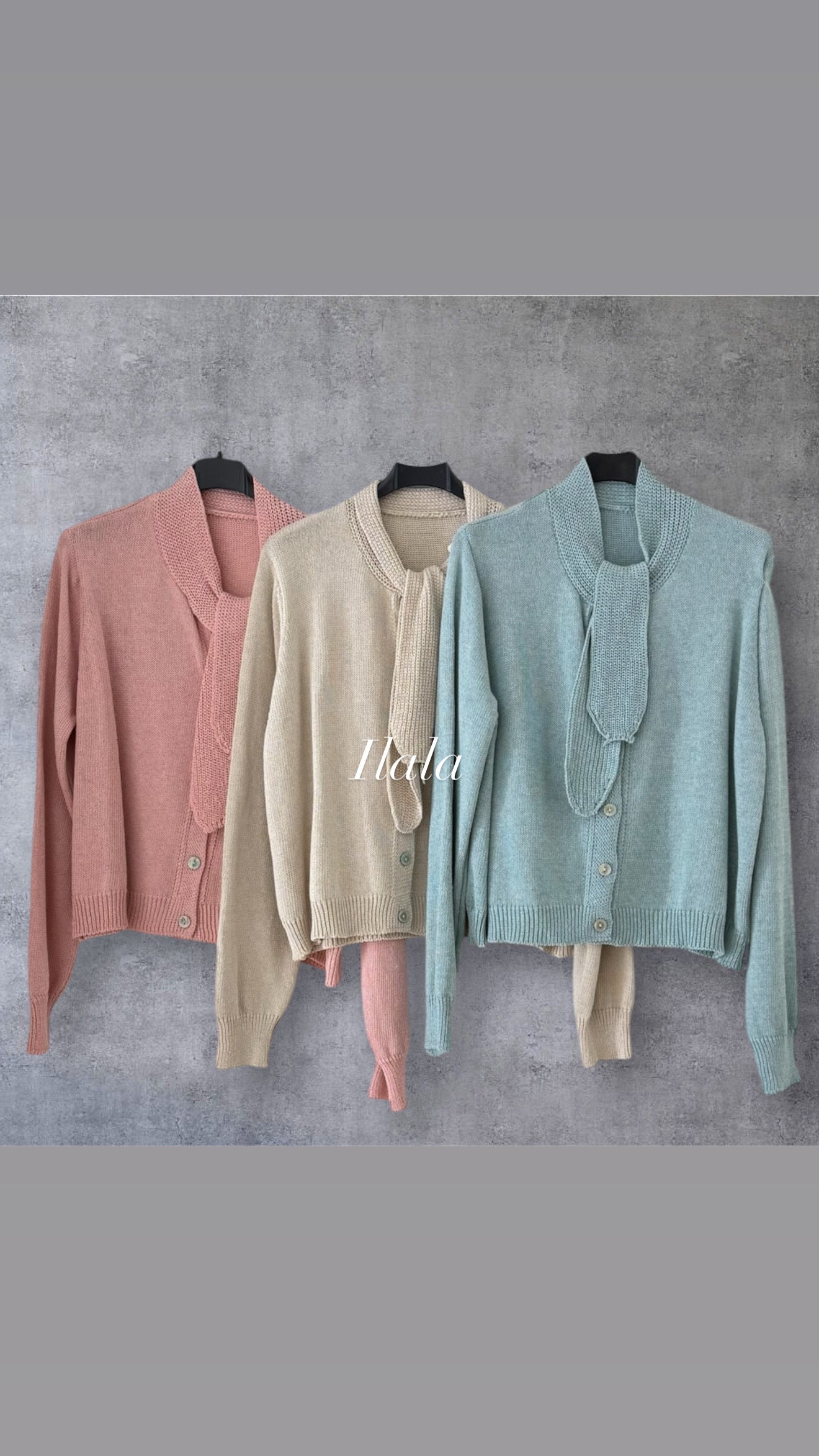 Chaqueta de hilo lazada