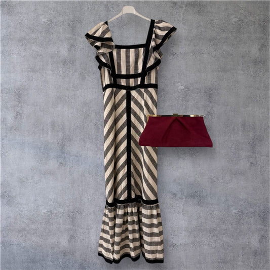 Vestido Raya Volante