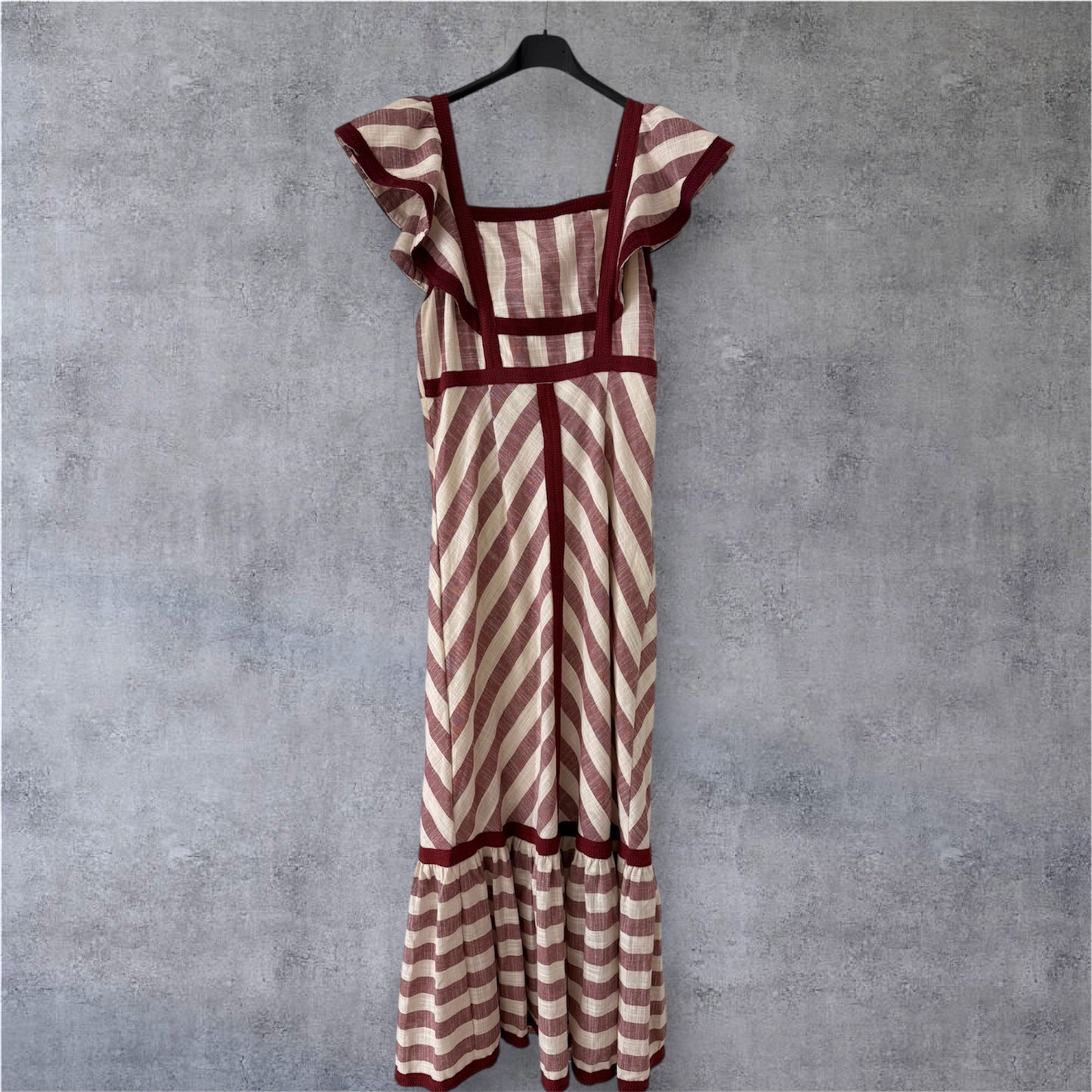 Vestido Raya Volante