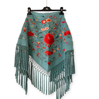 Mantón bordado Flamenca