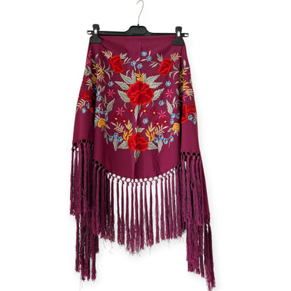 Mantón bordado Flamenca