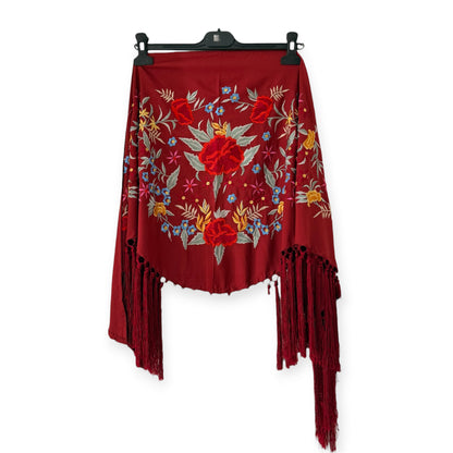 Mantón bordado Flamenca