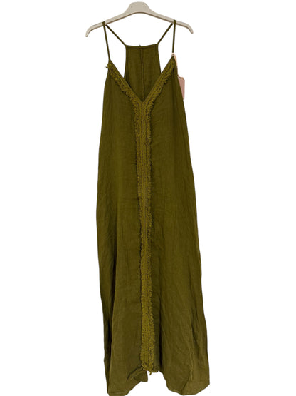 Vestido Lino Fleco
