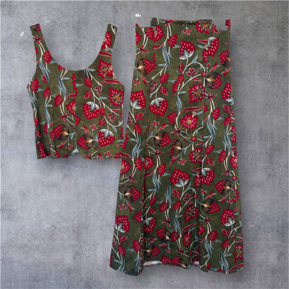 Conjunto Piña top y falda