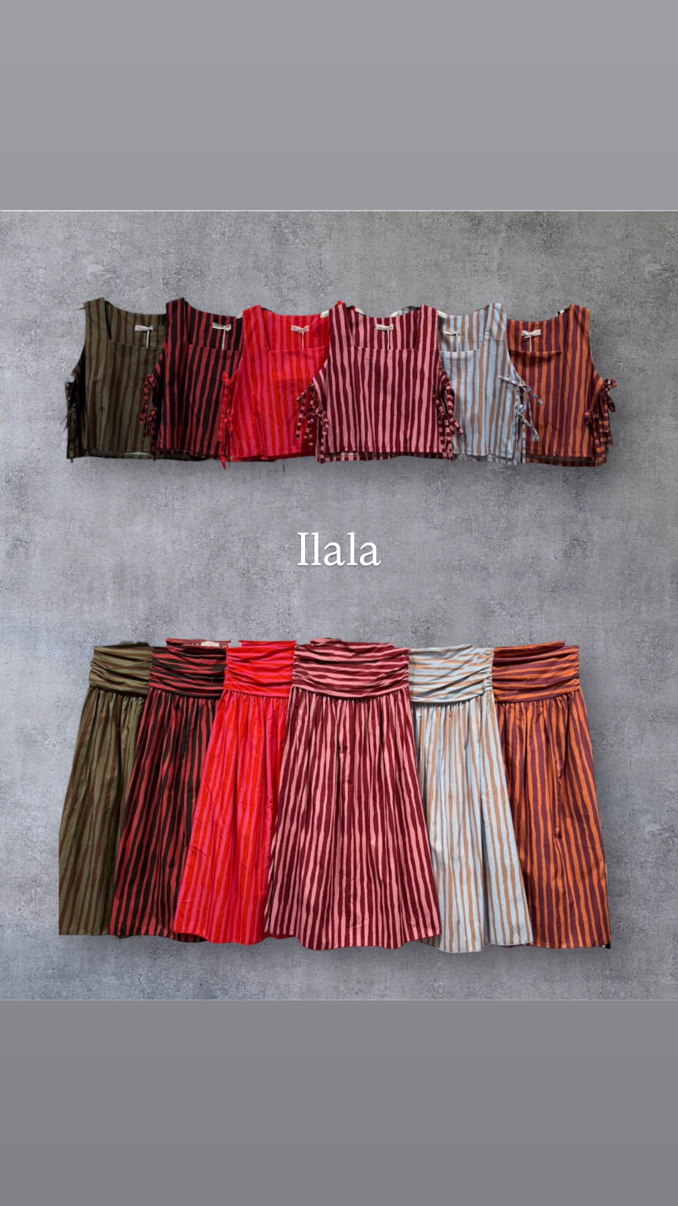 Conjunto Rayado lazos