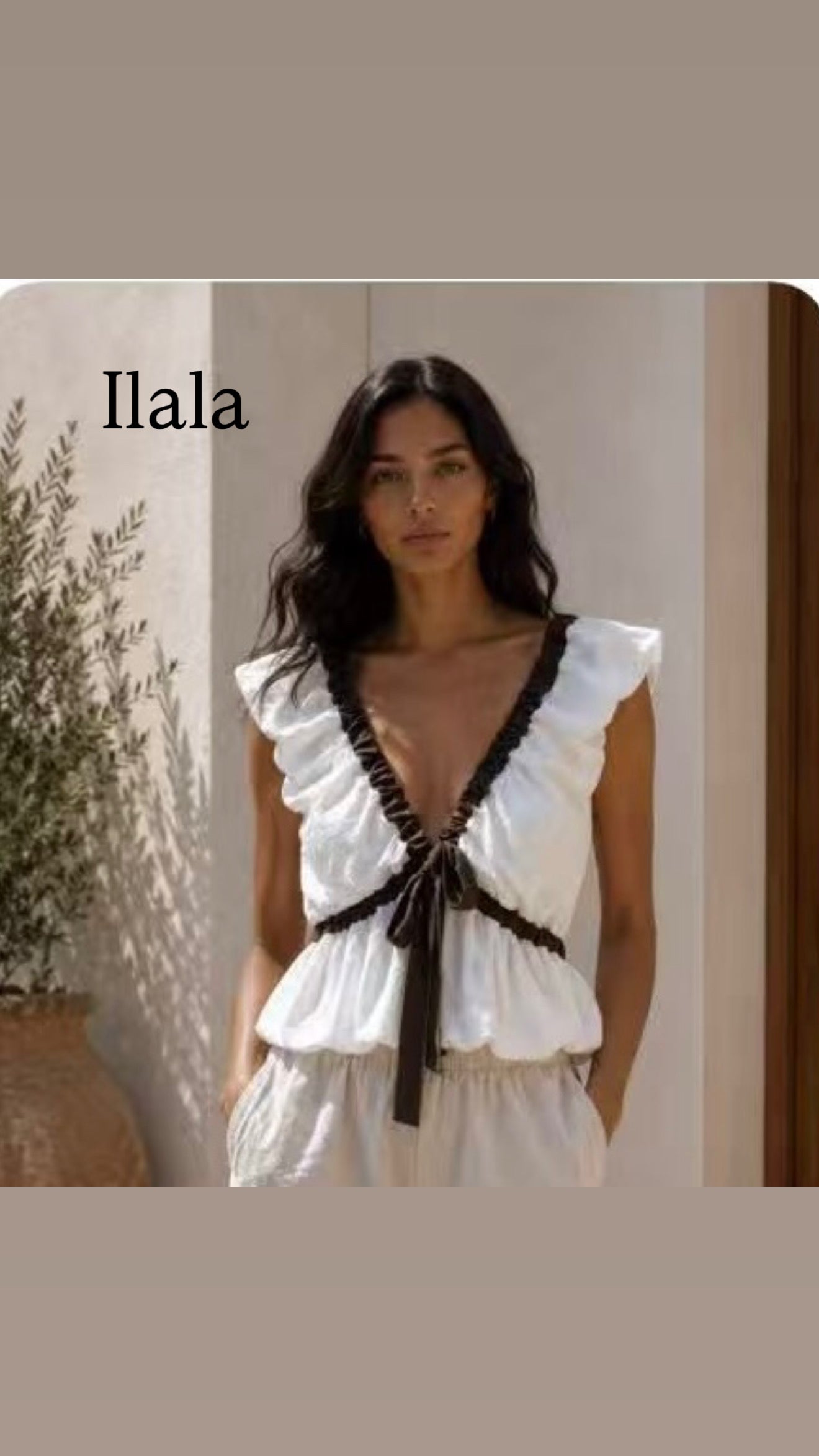Top cruzado lazo